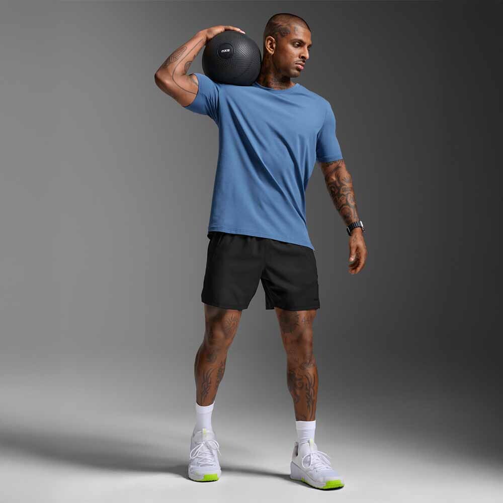 Polo Training Motion Cotton Flex Tee Hombre Indigo/indigo