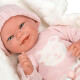 Muñeca Reborn Adriana 40 cm con ropa de rayas rosas Muñeca Reborn Adriana 40 cm con ropa de rayas rosas