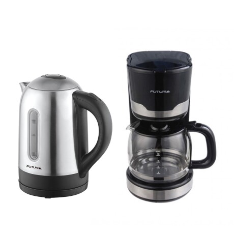 Combo Desayuno Futura Hervidor de Agua y Cafetera Inox 001