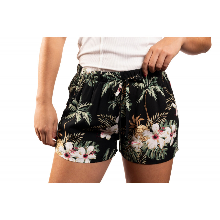 CHERRY SHORT PRINT BLACFLOWER