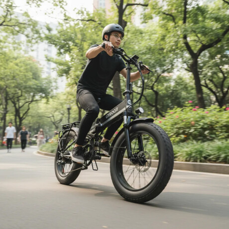 Bicicleta Eléctrica Plegable R20 Gyroor EB021 7Vel 35Km/h Negro