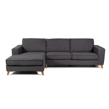Rinconera Arne - Tela Microfibra - Chaise Izquierdo Rivera 22 (Grafito)
