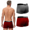 Boxer de Hombre KristoBelga BOXER Pack X 2 Rojo Ladrillo - Gris