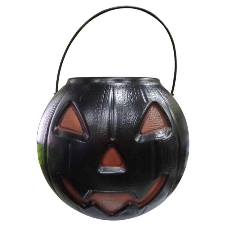 CALABAZA HALLOWEEN NEGRA 19 CM NEGRO