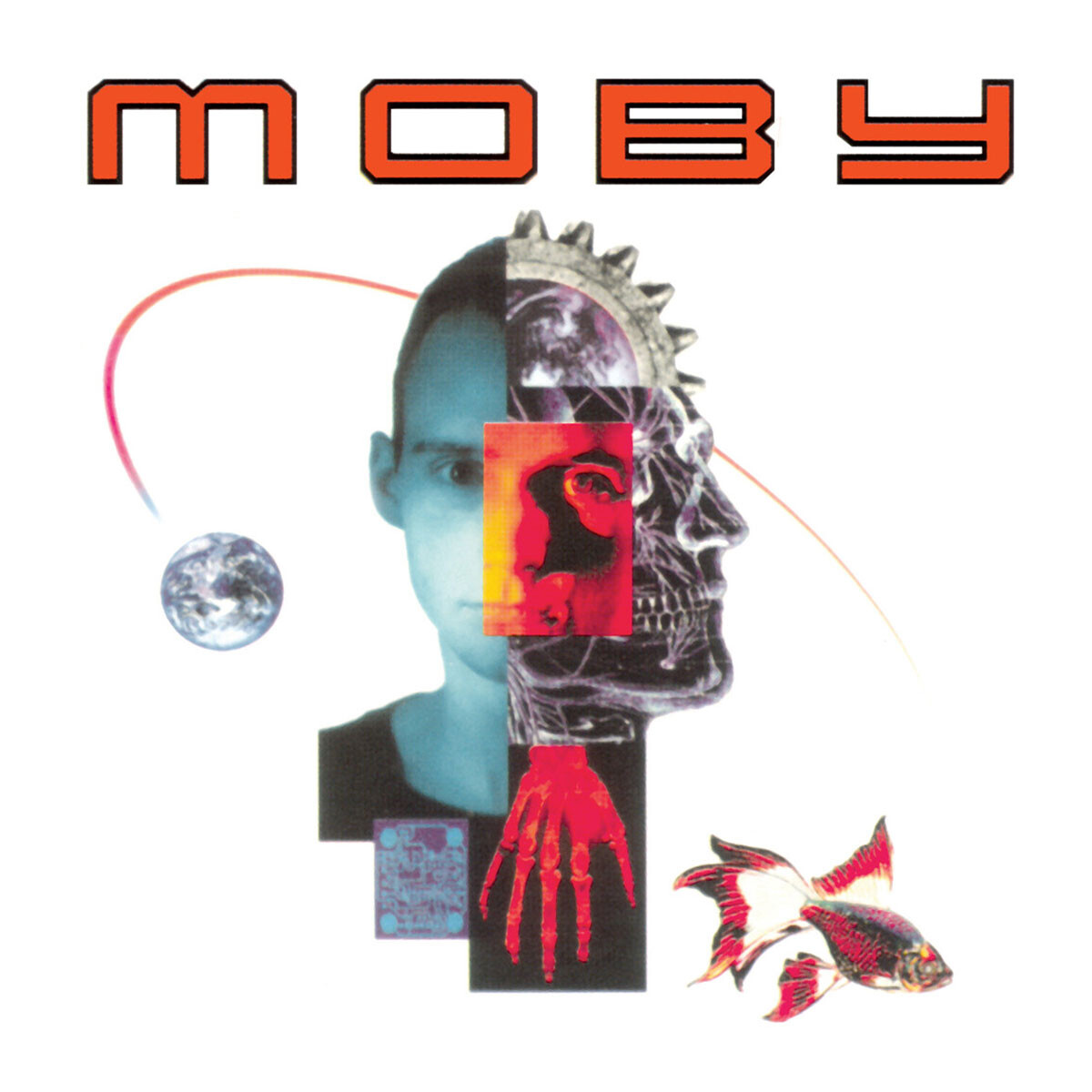 Moby Moby - Black White Marble On Blue - Vinilo 
