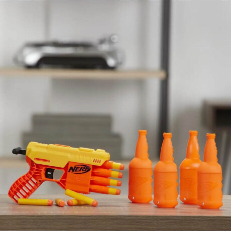 Pistola Hasbro Original Nerf Alpha Strike +8 Dardos Naranja