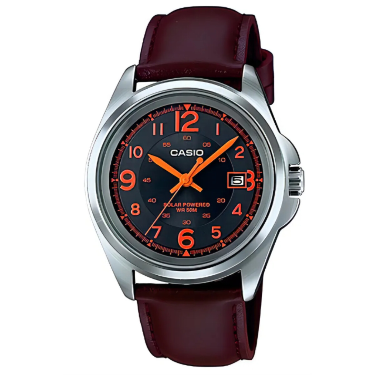 Reloj CASIO MTPS101-1BVDF en Cuero Marron Esfera 42mm 