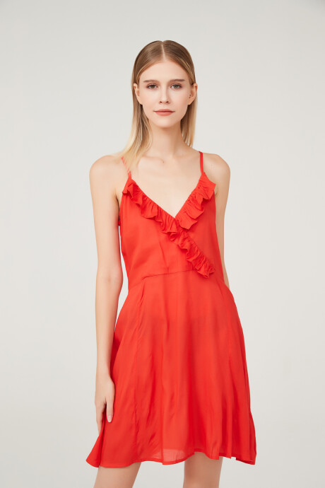 Vestido Isaba_a_b_b Rojo Coral