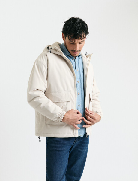 300221 CAMPERA HARRINGTON LABEL Blanco