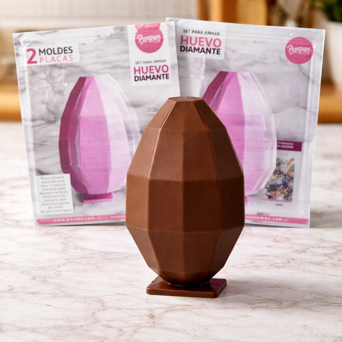 Molde Pascua Set Huevos Diamante 10 cm 