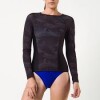 Fila Women Long Sleeves Blouse Shape Ii Negro