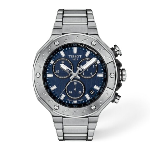 Reloj Tissot T-Race 45mm Cronógrafo Azul Acero T1414171104100 Reloj Tissot T-race 45mm Cronógrafo Azul Acero T1414171104100
