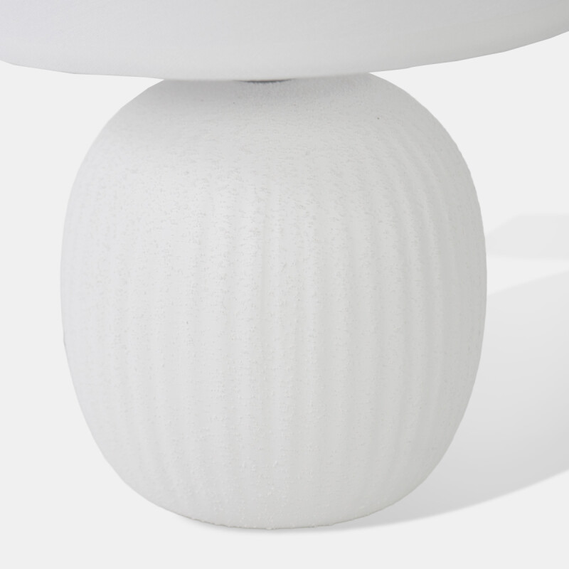 LAMPARA BLANCA P/MESA 28X18CM Unica