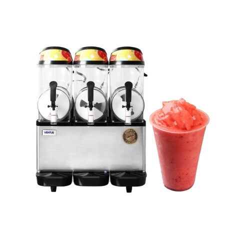 Maquina de Granizado con Cenefa 3 Cubas 12 Litros c/u Maquina de Granizado con Cenefa 3 Cubas 12 Litros c/u