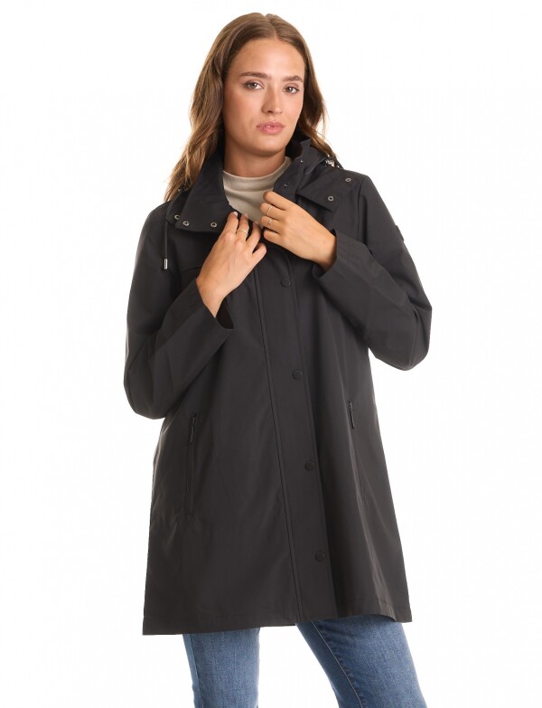 Gabardina Impermeable NEGRO