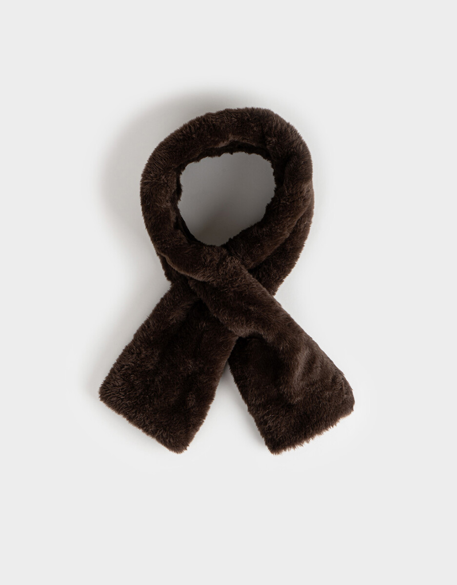 Cuello Peluche Chocolate 