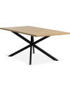 Mesa de comedor NORTOFT 95x200 roble/negro Mesa de comedor NORTOFT 95x200 roble/negro