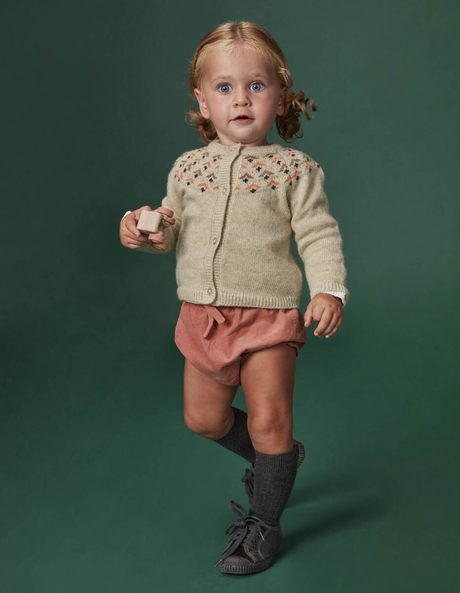 Chaqueta Con Greca - Arena 