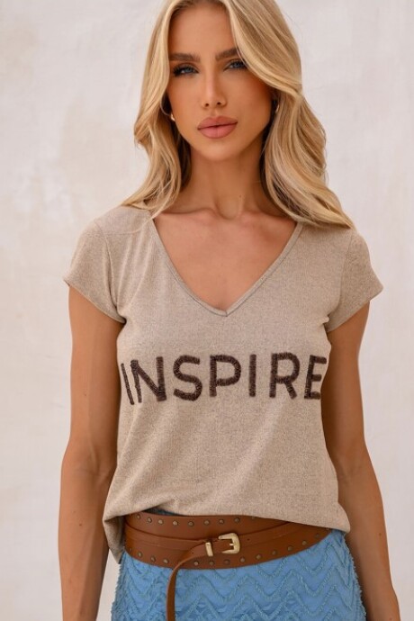 Remera Moara Beige