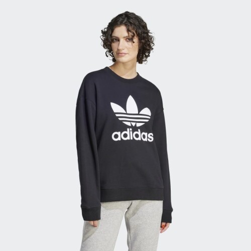 Buzo Adidas Trefoil Crew Negro
