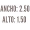 Roller Lino Patxi Blanco Ancho de tela: 2.50 - Ancho Total: 2.535 - Alto: 1.50
