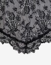 Pañuelos Raso Pañuelo Triangular De Encaje Negro - Negro