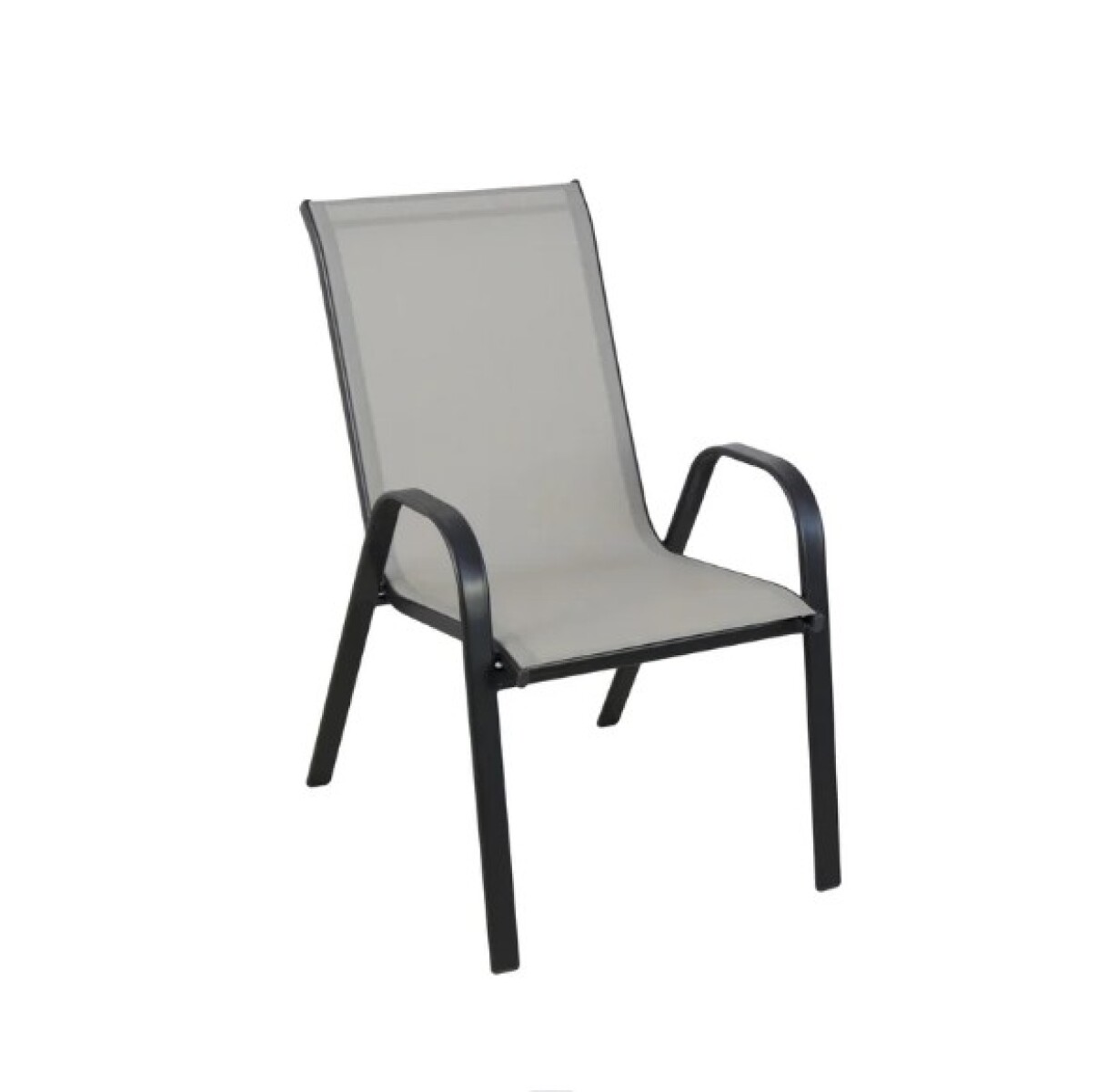 Silla de exterior Textilina Sling de acero crudo 