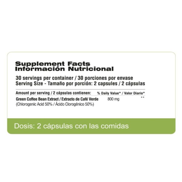Café Verde 400 mg. Cápsulas - Qualivits Café Verde 400 mg. Cápsulas - Qualivits