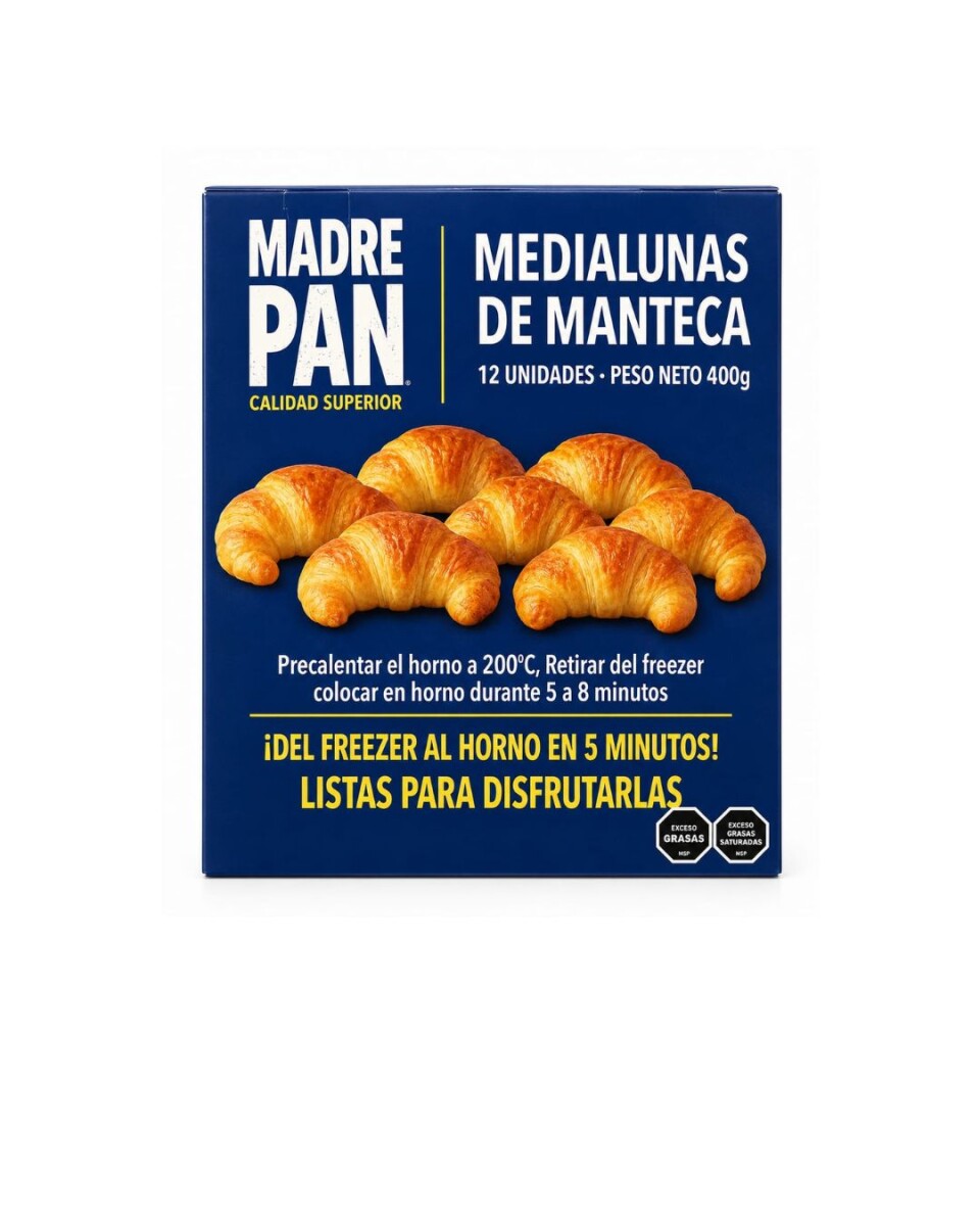MEDIALUNAS DE MANTECA X12 MADRE PAN 
