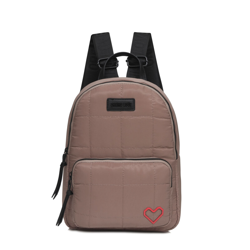 Mochila Las Oreiro Love Caqui