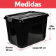 Set x3 Caja organizadora 65 lts NEGRO