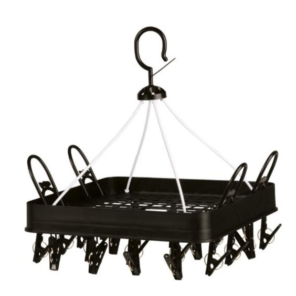 MINI TENDEDERO RECTANGUALAR PLEGABLE 24 PIEZAS NEGRO