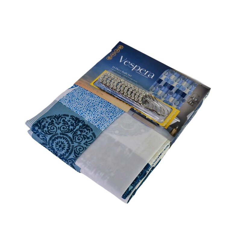 CORTINA ESTAMP SEDONA 178x183cm p/BAÑO Unica