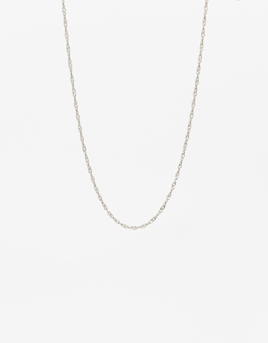 Collar Cadena Fina Acero 