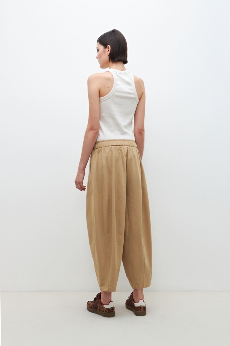 Pantalón barrel khaki