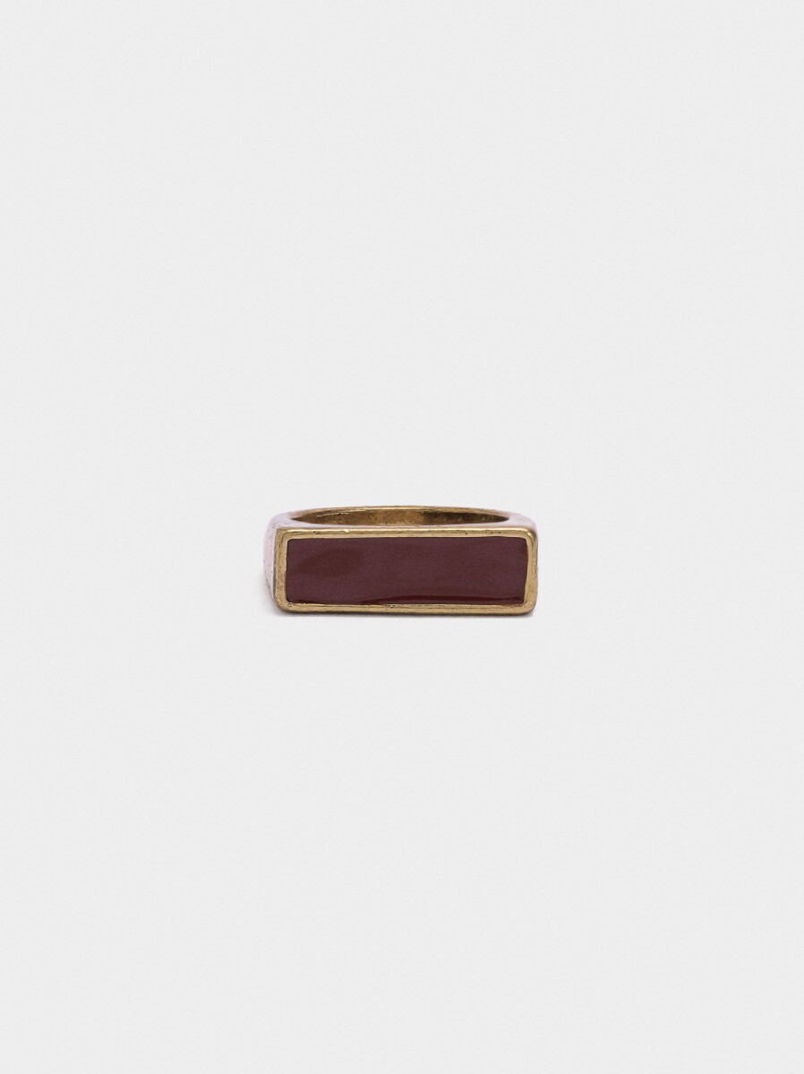 Anillo Esmaltado - marron 