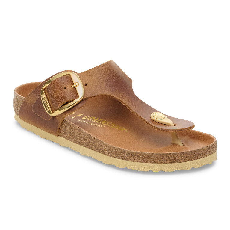 PRE VENTA - Sandalia Gizeh Big Buckle LEOI - Estrecho Cognac