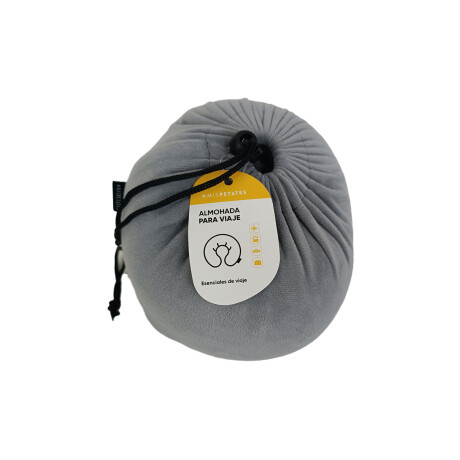 Almohada de viaje con memoria y funda Gris