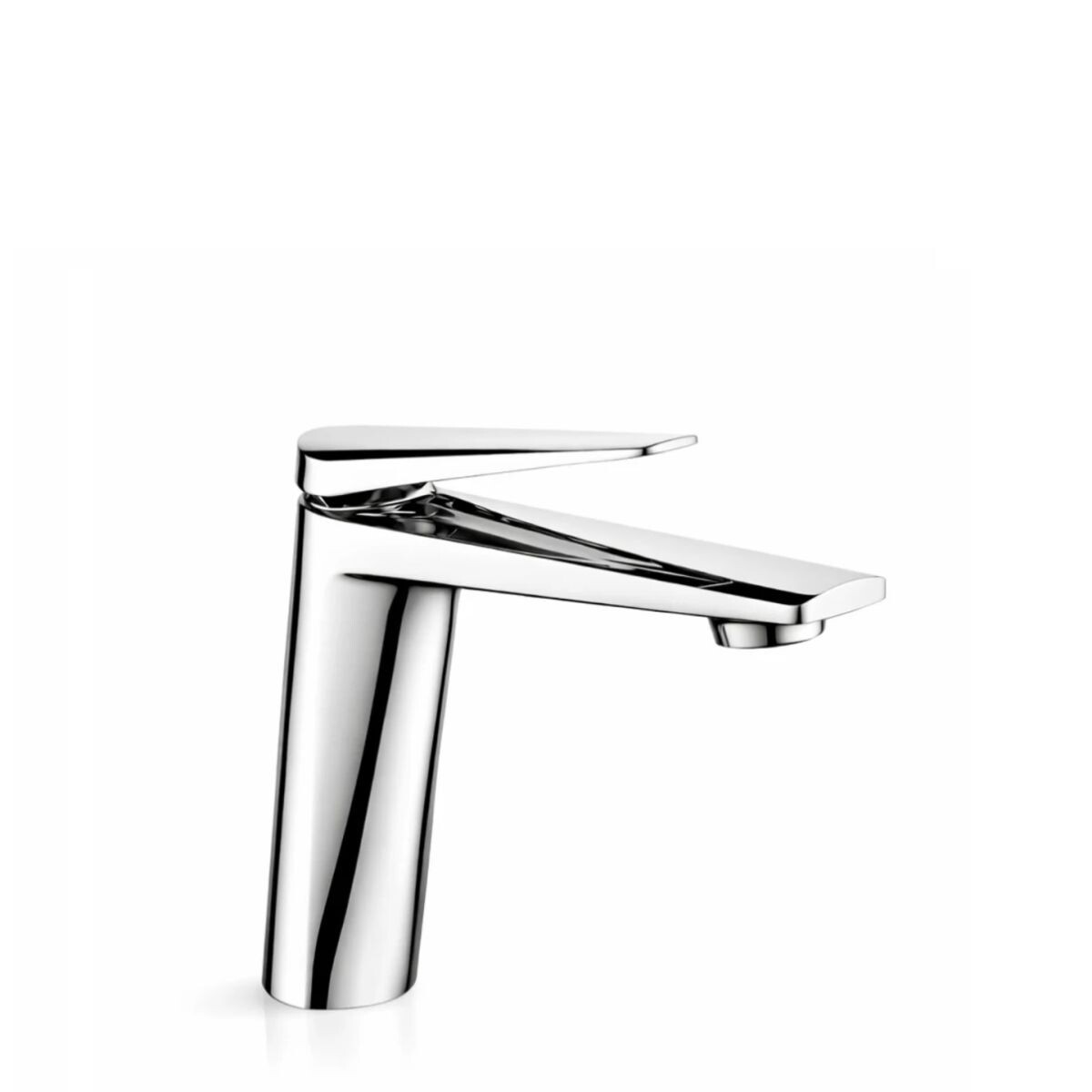 Grifería De Lavatorio Monocomando De Mesada Bajo Chronos Cromado 