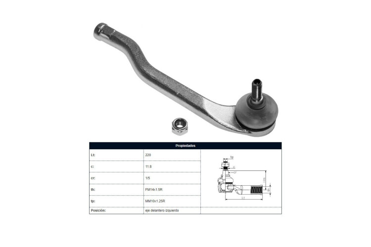 Puntero Renault Duster/Oroch/Captur 11-25 Izq Puntero Renault Duster/Oroch/Captur 11-25 Izq