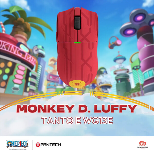 Mouse Fantech One Piece Luffy Zoro Gears Wg13a ROJO