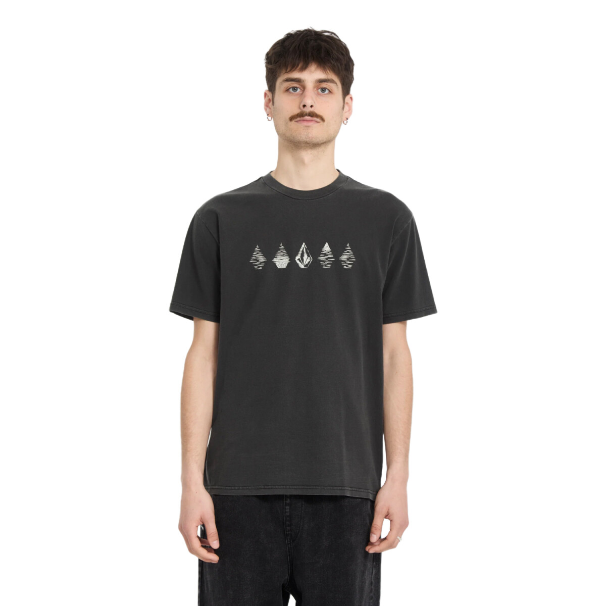 Remera Volcom ABG LUNAR PHASES SST - Negro 