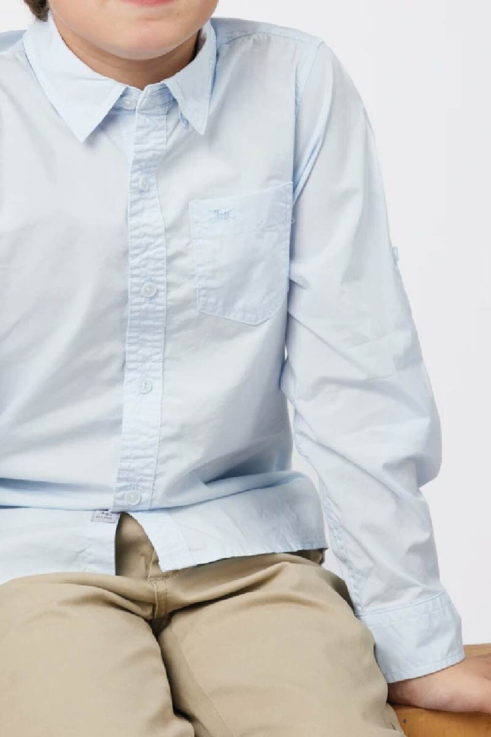 CAMISA LISA Celeste