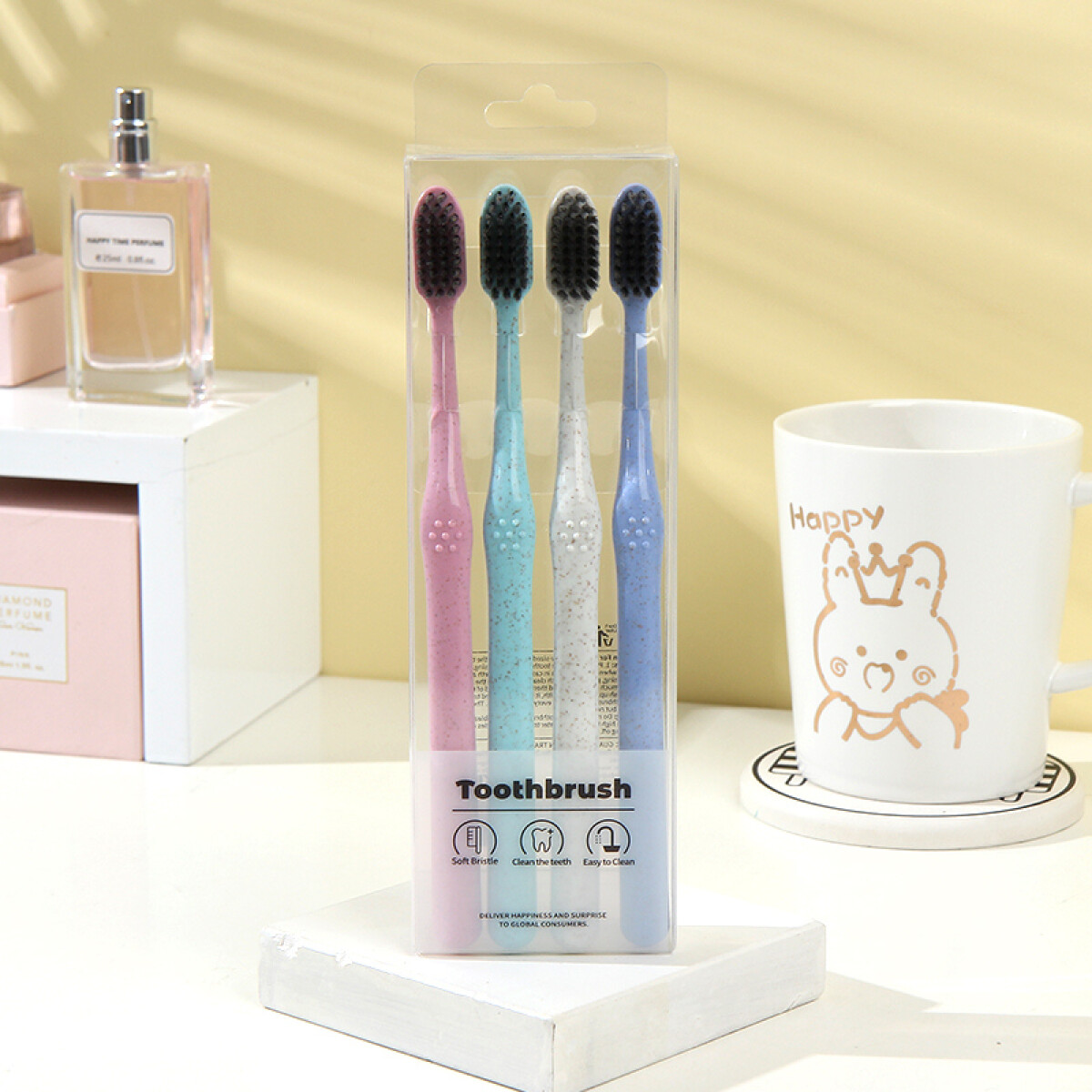 Set Cepillos De Dientes De Colores X 4 