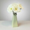 Flor Artificial Gerbera blanca tallo corto Flor Artificial Gerbera blanca tallo corto