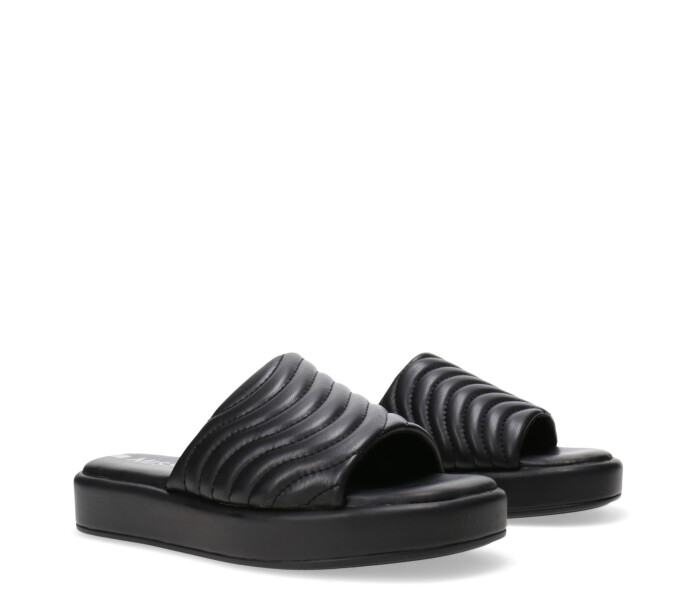 Sandalia de Mujer Miss Carol IRINA con tira ancha Negro