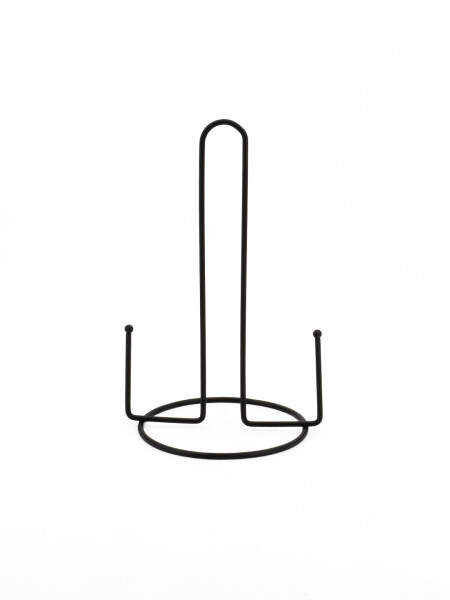 PORTA ROLLOS DE COCINA METAL NEGRO