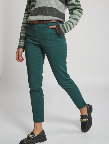 Pantalon chino verde