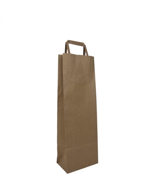 Bolsa lisa acuario 14x08x40 cm, para botella MADERA
