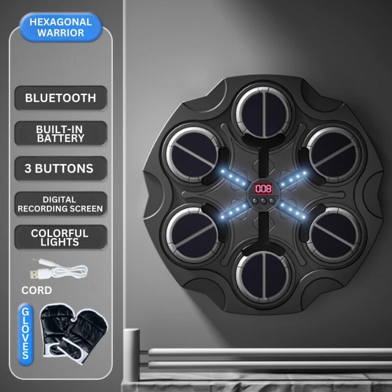 Máquina de boxeo musical Hexagonal Warrior Máquina de boxeo musical Hexagonal Warrior